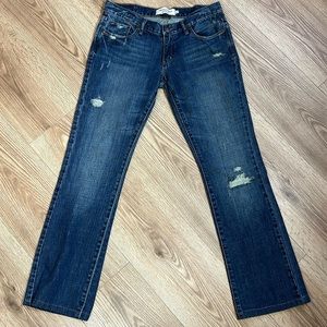 Abercrombie & Fitch Emma Jeans Womens Size 4 Regular Dark Wash Cotton 90s Y2K